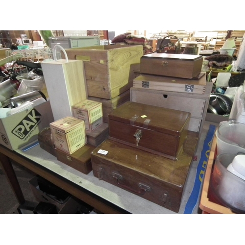 234 - QTY OF WOODEN BOXES