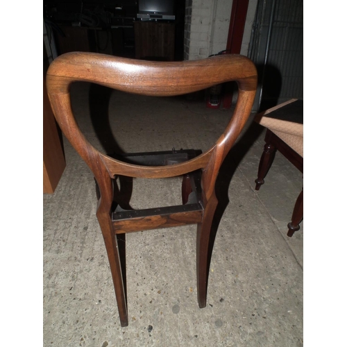 471 - SET OF 6 ROSEWOOD BALLOON BACK CHAIRS