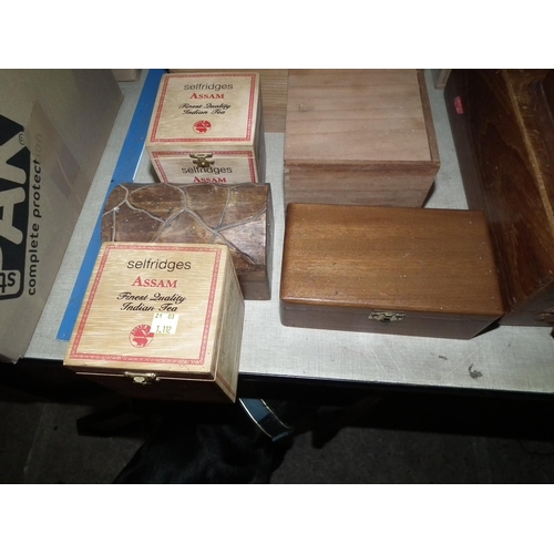 234 - QTY OF WOODEN BOXES