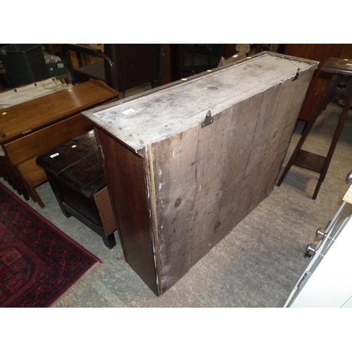 497 - OAK 2 DOOR WALL CUPBOARD