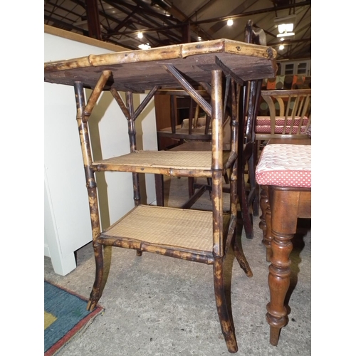 499 - ANTIQUE CANE TABLE