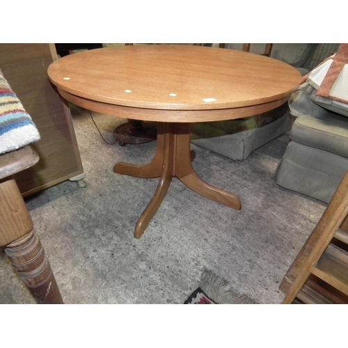 502 - LARGE ROUND TEAK TABLE