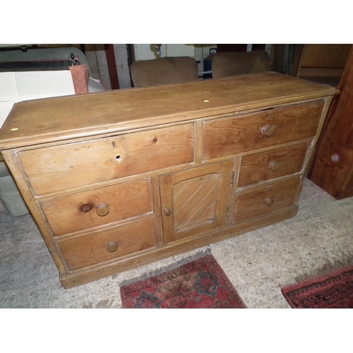 503 - ANTIQUE PINE DRESSER & PLATE RACK