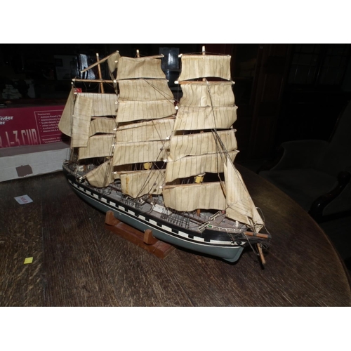 262 - LARGE SHIP ORNAMENT ON STAND