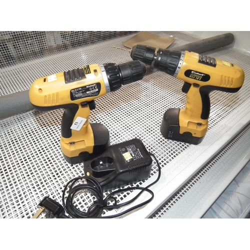 53 - 2 X CORDLESS DRILLS WITH CHARGER - WARRANTED UNTIL 12 NOON ON TUESDAY FOLLOWING THE ABOVE SALE