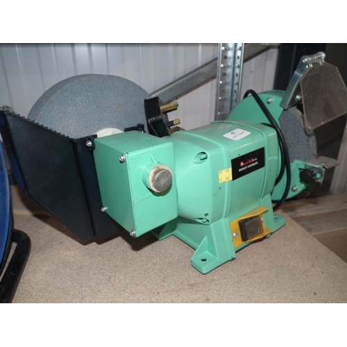 57 - POWER G PLUS BENCH GRINDER - WARRANTED UNTIL NOON TUES FOLLOWING THE ABOVE SALE