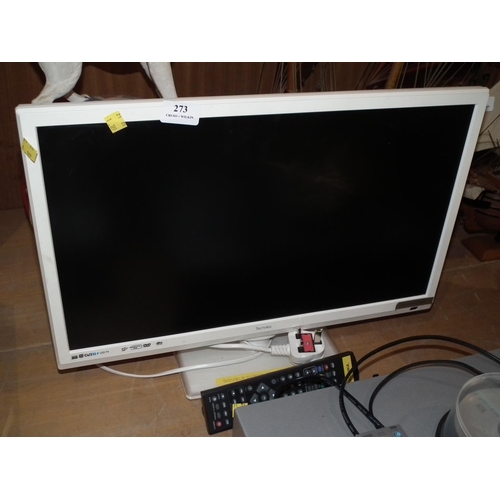 273 - TECHNIKA 21'' LED TV & REMOTE - WARRANTED UNTIL NOON TUES FOLLOWING THE ABOVE SALE