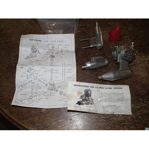 281 - MODEL PLANE ENGINE O.S MAX-50 FSR