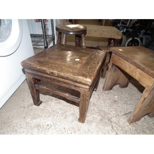 86 - 5 ANTIQUE STOOLS