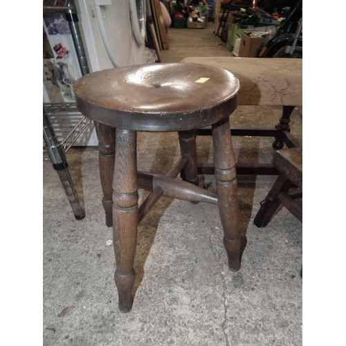 86 - 5 ANTIQUE STOOLS