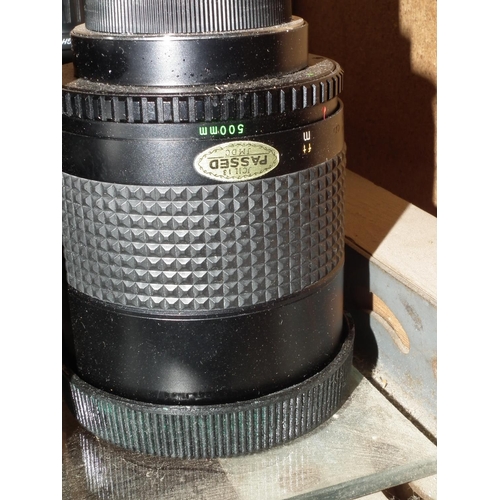 302 - 8 VARIOUS CAMERA LENSES