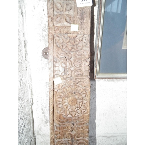 393 - CARVED WOOD WALL HANGER