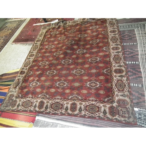 406 - ANTIQUE PATTERNED RUG 211 X 174