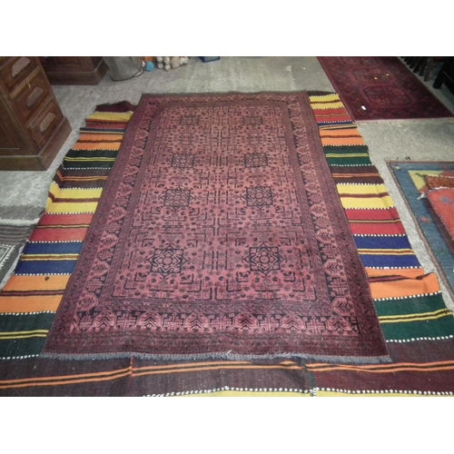 408 - LARGE PATTERNED RUG 195 X 123