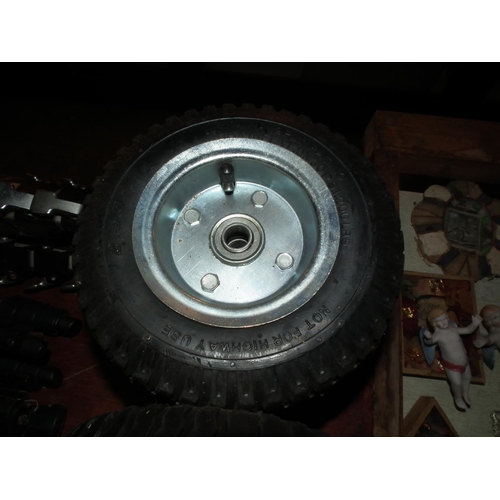 427 - 4 SOLID SACK BARROW WHEELS