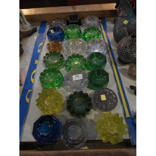 430 - ASSORTED COLOURED GLASS