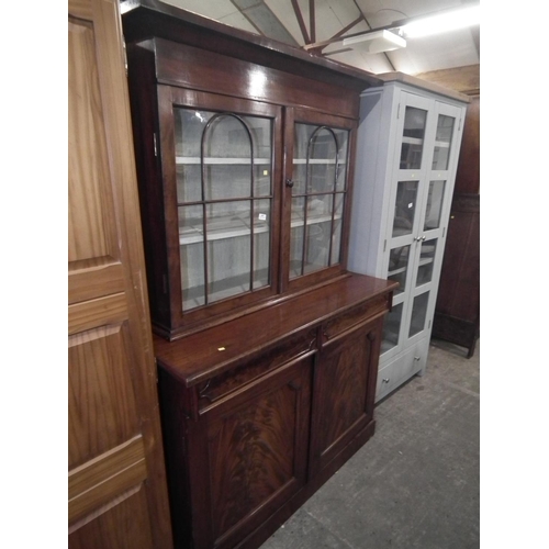 449 - VICTORIAN MAHOGANY CUPBOARD/DRESSER