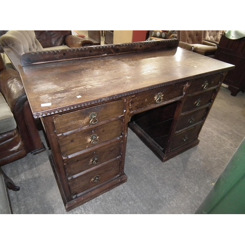 461 - ANTIQUE CARVED DESK