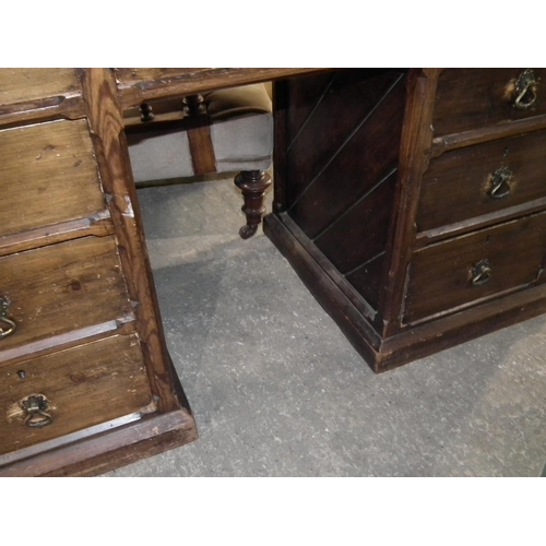 461 - ANTIQUE CARVED DESK