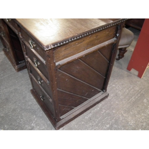 461 - ANTIQUE CARVED DESK