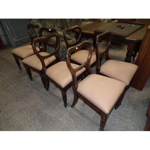 471 - SET OF 6 ROSEWOOD BALLOON BACK CHAIRS