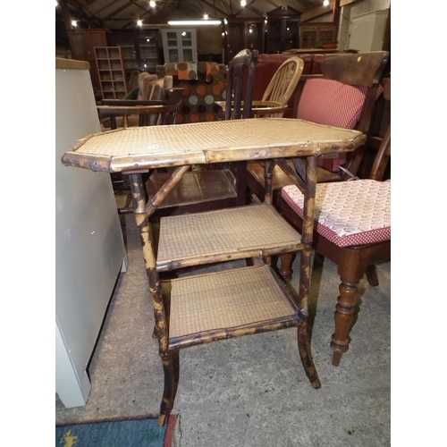 499 - ANTIQUE CANE TABLE