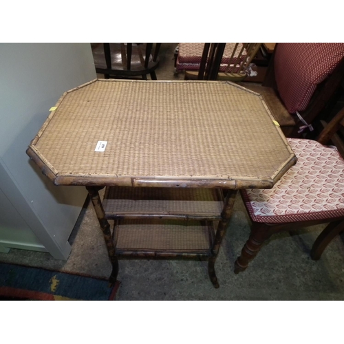 499 - ANTIQUE CANE TABLE