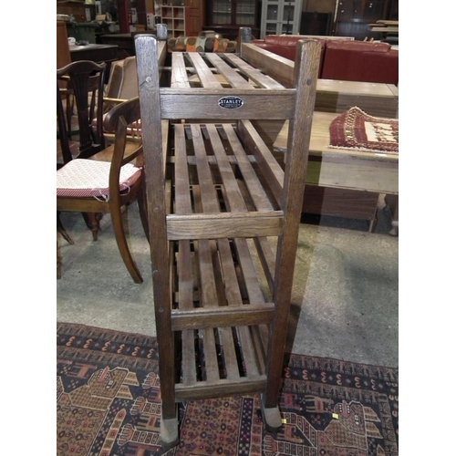 500 - STANLEY ANTIQUE 4 TIER SHOE RACK