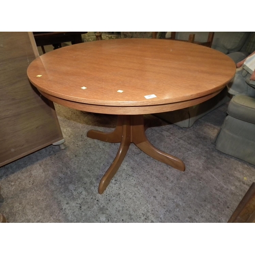 502 - LARGE ROUND TEAK TABLE