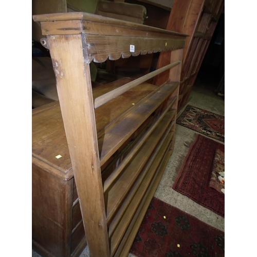 503 - ANTIQUE PINE DRESSER & PLATE RACK