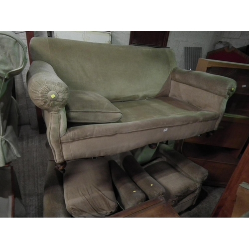 504 - ANTIQUE SOFA & 2 CHAIRS