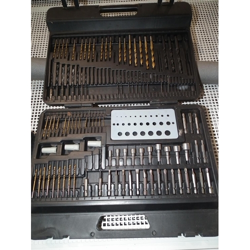 51 - 1 LARGE & SMALL BOX SET OF VARIOUS DRILLS ETC - WARRANTED UNTIL NOON TUES FOLLOWING THE ABOVE SALE
