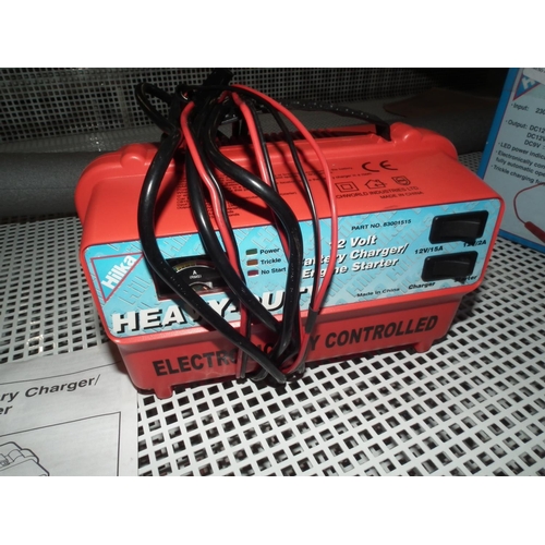 54 - 12 VOLT BATTERY CHARGER - WARRANTED UNTIL NOON TUES FOLLOWING THE ABOVE SALE