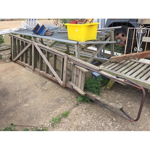 12 - VERY LARGE PAIR OF WOODEN STEPS