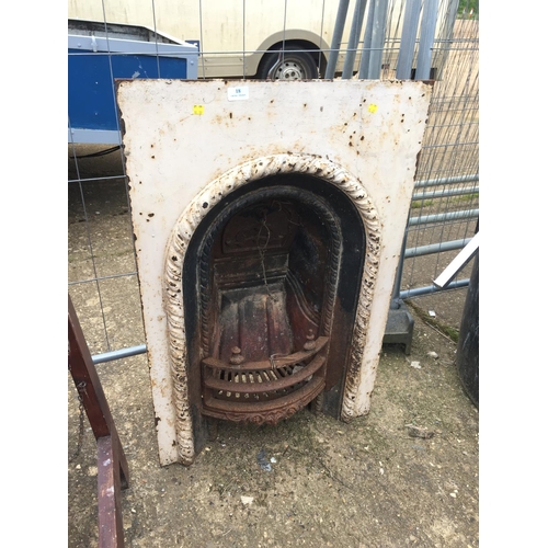 18 - CAST IRON FIRE PLACE