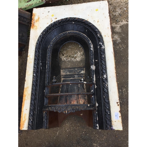 21 - CAST IRON FIRE PLACE