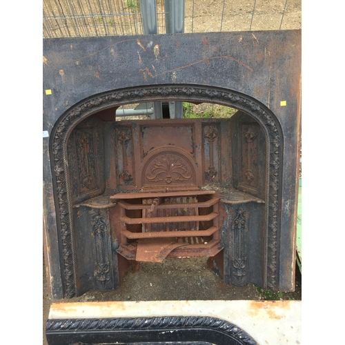 22 - CAST IRON FIRE PLACE