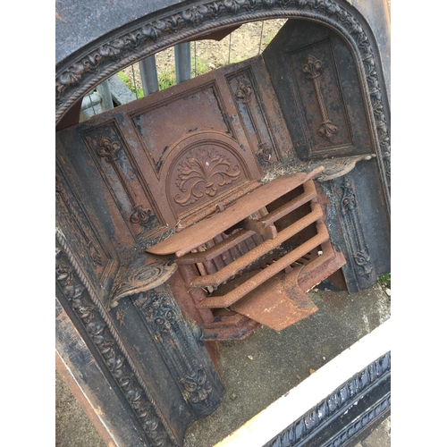 22 - CAST IRON FIRE PLACE