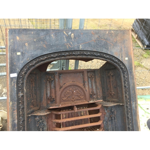 22 - CAST IRON FIRE PLACE