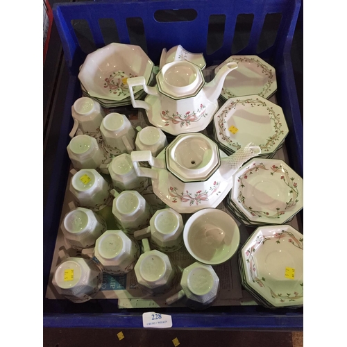 228 - 40+ PIECE ETERNAL BEAU TEA SERVICE