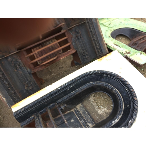 23 - CAST IRON FIRE PLACE