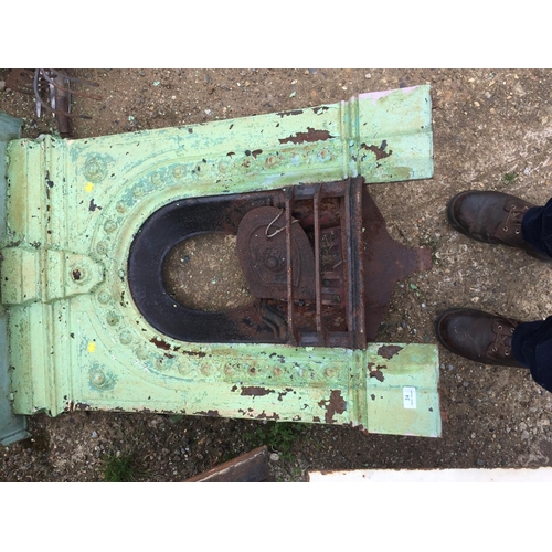 24 - CAST IRON FIRE PLACE