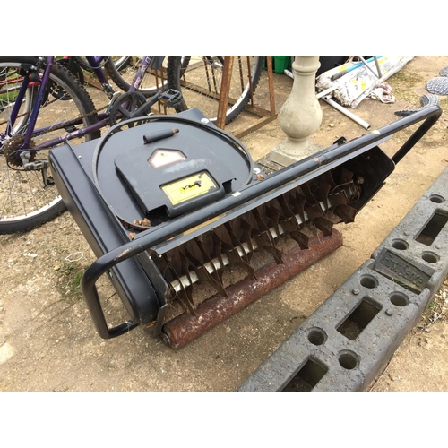 54 - RIDE ON TRACTOR SCARIFIER BY WESTWOOD