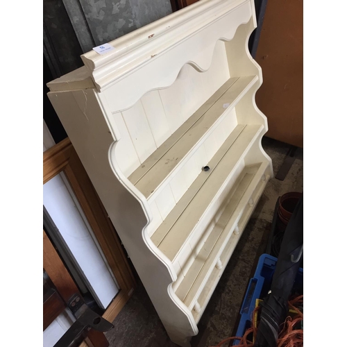 56 - KITCHEN PINE WALL SHELF UNIT