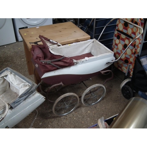 127 - 2 VINTAGE TRIANG PRAMS