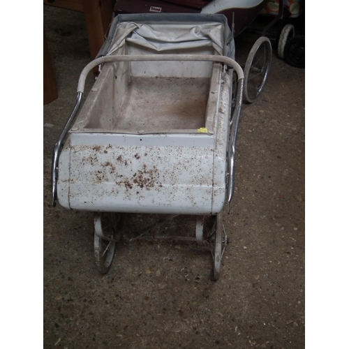 127 - 2 VINTAGE TRIANG PRAMS