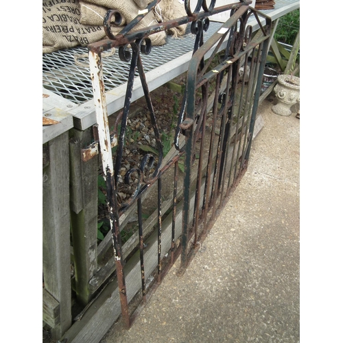 13 - 2 X WROUGHT IRON FENCE GATES