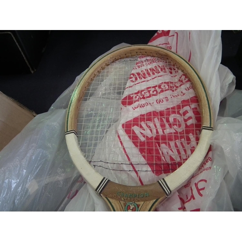 180 - 2 X VINTAGE TENNIS RACKETS