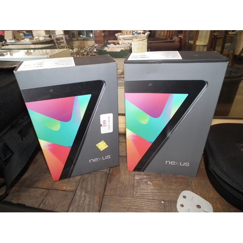 199 - 2 X NEXUS TABLETS - WARRANTED UNTIL NOON TUES FOLLOWING THE ABOVE SALE