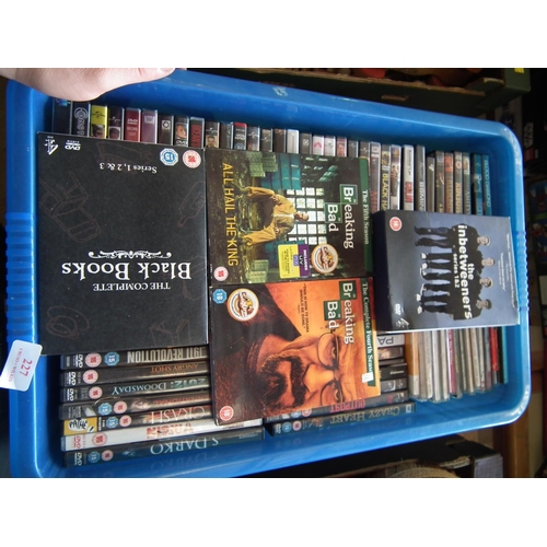 227 - BOX OF DVD'S